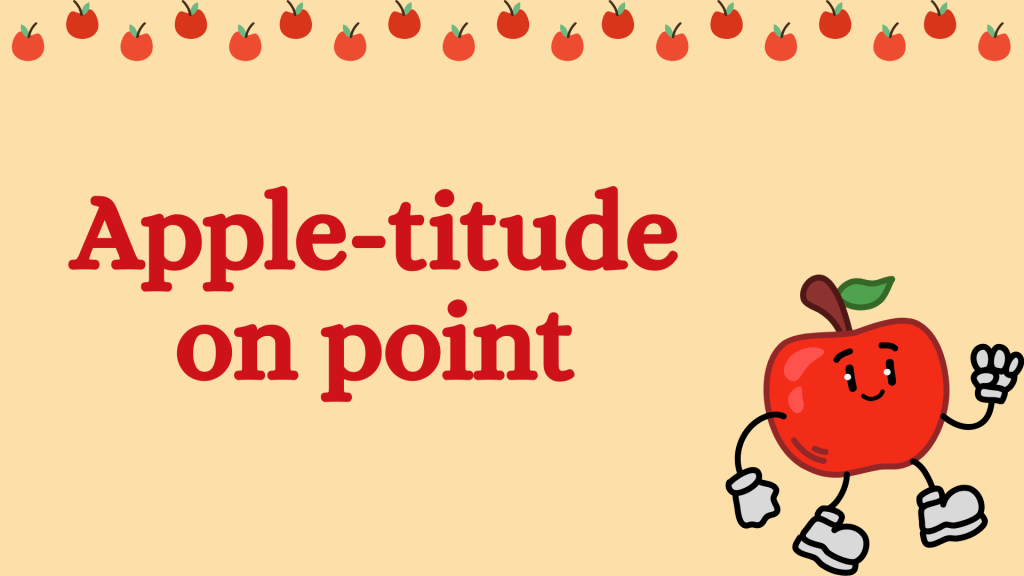 Apple-titude on point